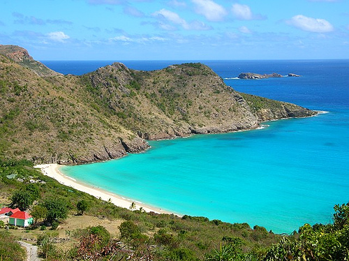 On St. Barths: Alone on Gouverneur Beach