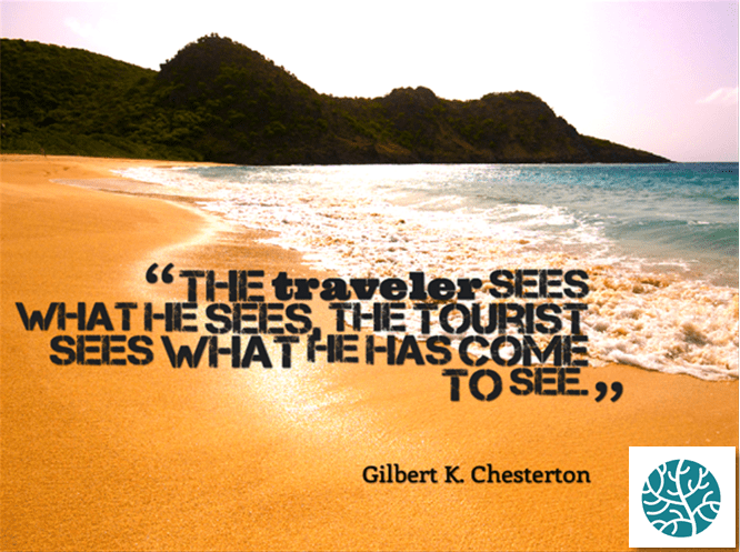 St. Barths beach with a quote