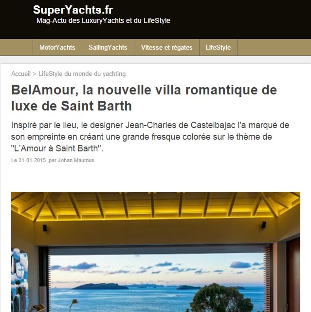 BelAmour in Super Yacht