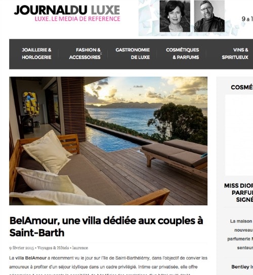 journal du luxe saint barth belamour